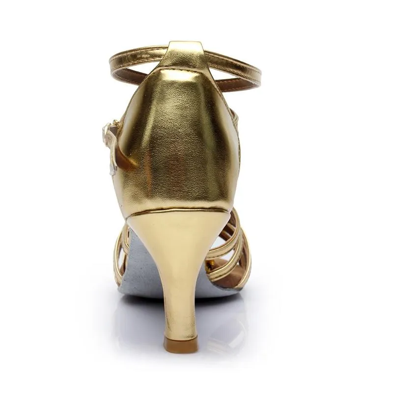 Women's Microfiber Leather 5cm/7cm Heel Ballroom Dance Shoes Latin Dance Shoes Salsa Dance Heels