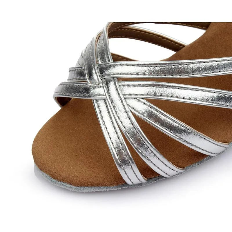 Women's Microfiber Leather 5cm/7cm Heel Ballroom Dance Shoes Latin Dance Shoes Salsa Dance Heels