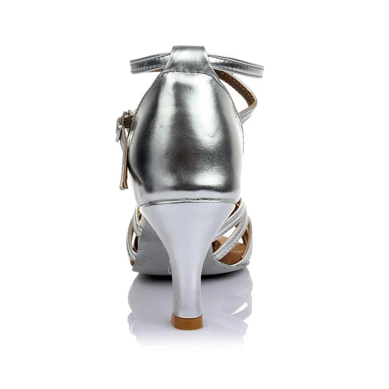 Women's Microfiber Leather 5cm/7cm Heel Ballroom Dance Shoes Latin Dance Shoes Salsa Dance Heels