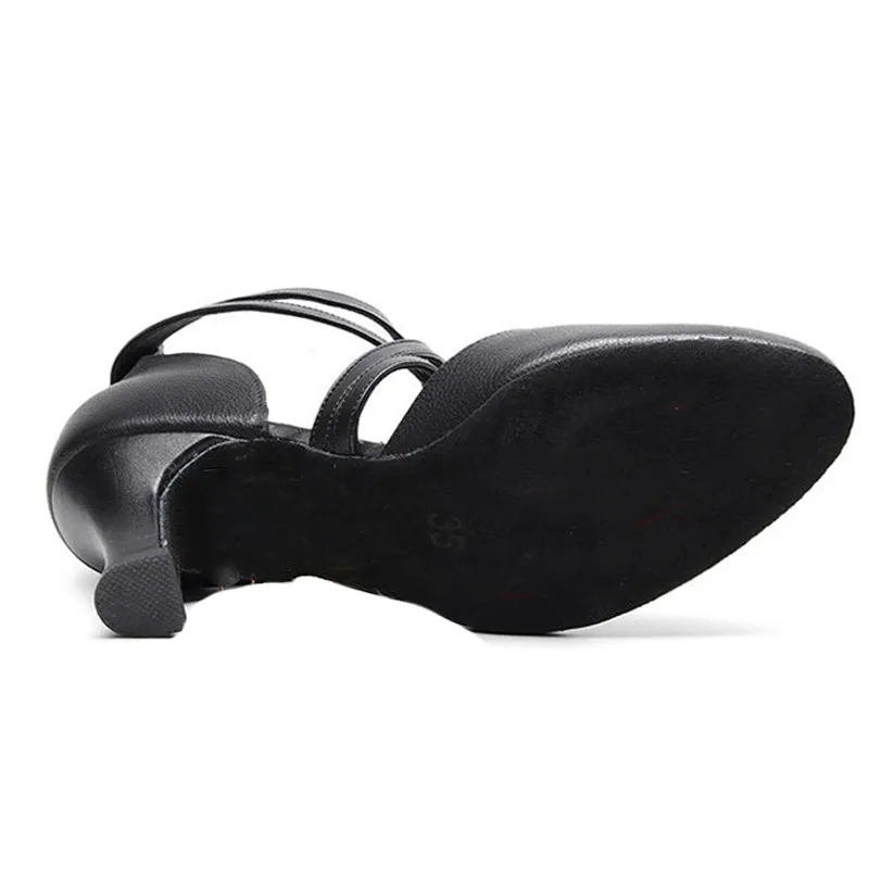 Women's Real Leather 5cm Hee Ballroom Dance Shoes Modern Shoes