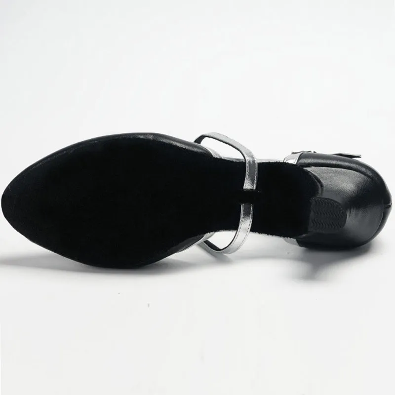 Women's   Real Leather  Heels Modern With Buckle  Dance Shoes /Ballroom Dance Shoes/Modern Shoes