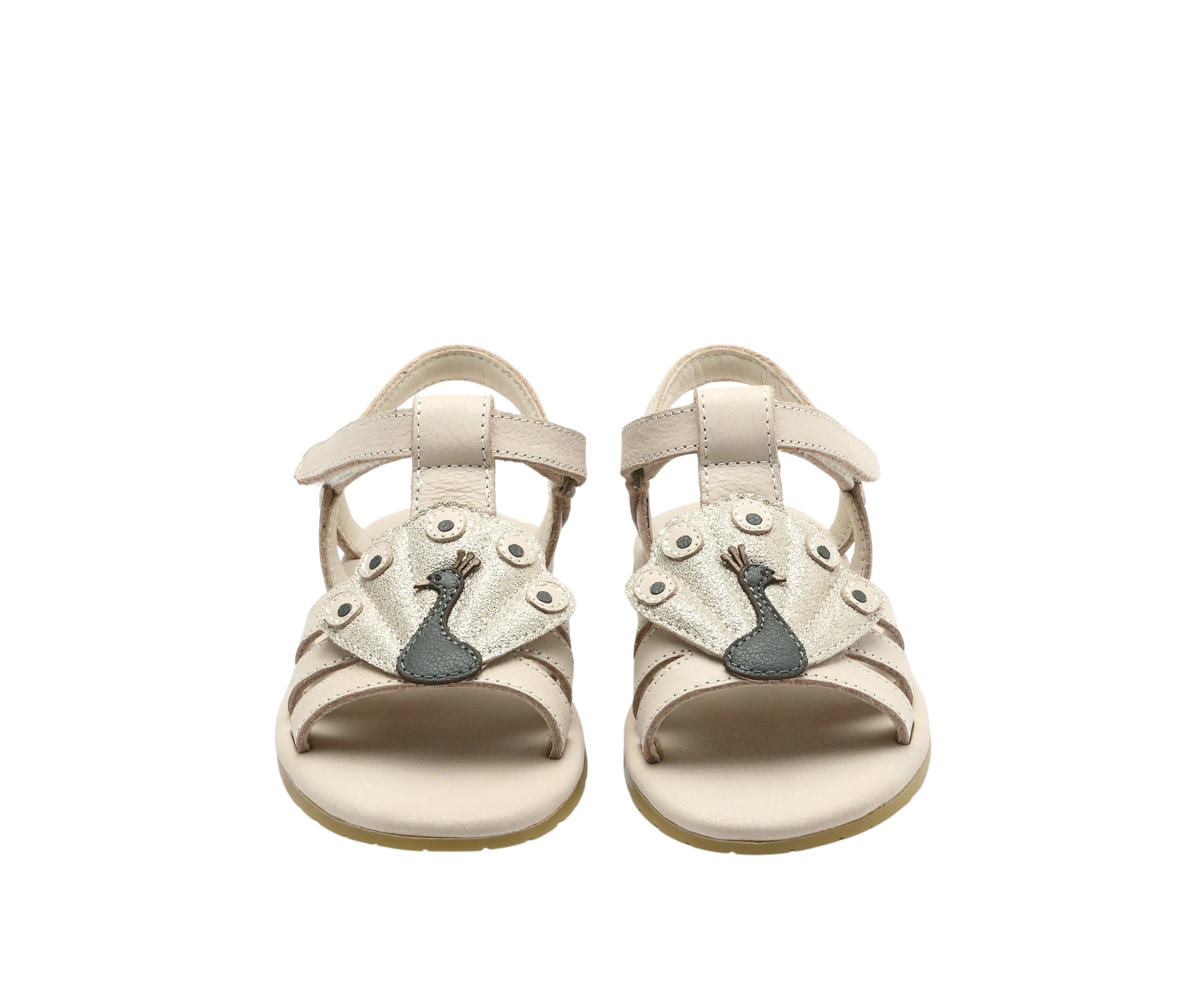 Zuza Sandals | Peacock | Ivory Leather