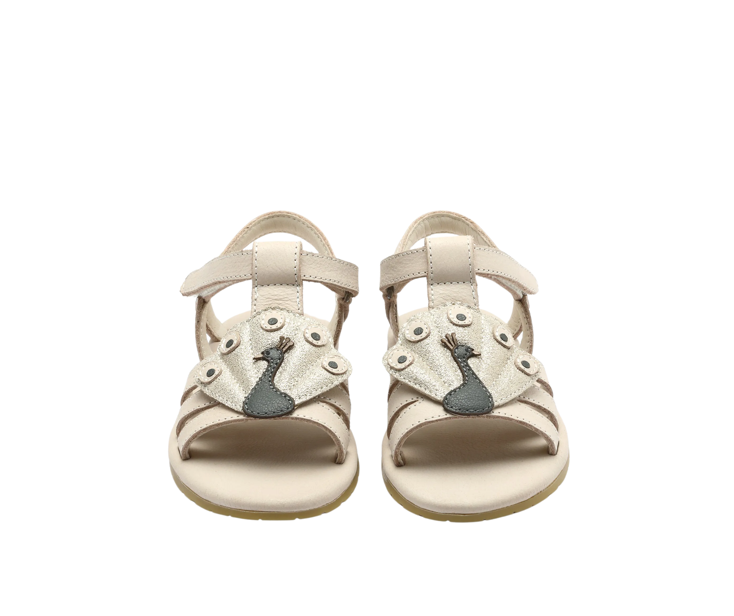 Zuza Sandals | Peacock | Ivory Leather