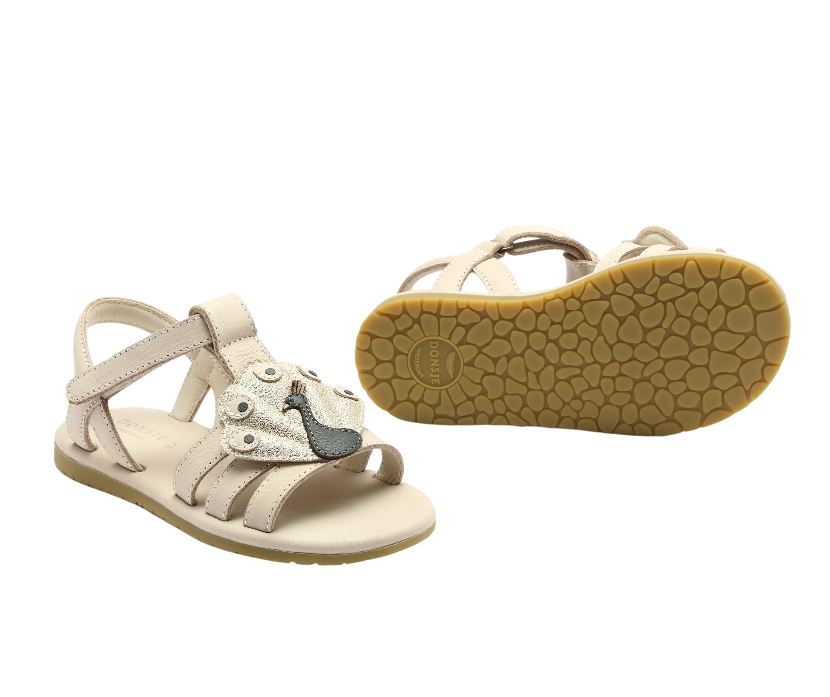 Zuza Sandals | Peacock | Ivory Leather